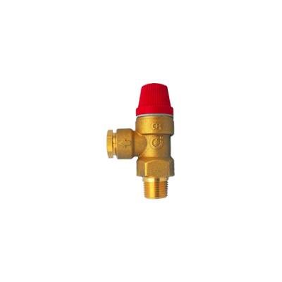 ANGLED PRESSURE AND TEMPERATURE RELIEF VALVE 22mm 10 BAR