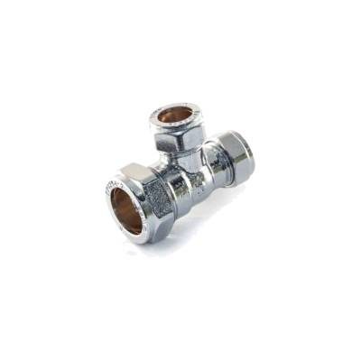 COMPRESSION CHROME PLATED REDUCING TEE
