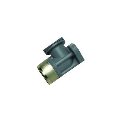 POLYPLUMB PLASTIC WALLPLATE ELBOW