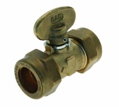 Compression ISO Gas Cock, Plumb Parts Glasgow