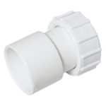 FLOPLAST ABS SOLVENT WASTE FEMALE ADAPTOR 32mm to 40mm - 32mm - WHITE