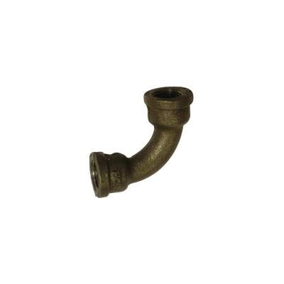 BLACK MALLEABLE IRON 90 DEG BEND F x F