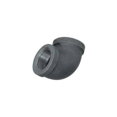 BLACK MALLEABLE IRON 90 DEG ELBOW FXF
