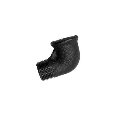BLACK MALLEABLE IRON 90 DEG ELBOW MXF