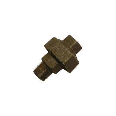 BLACK MALLEABLE STRAIGHT UNION MxF