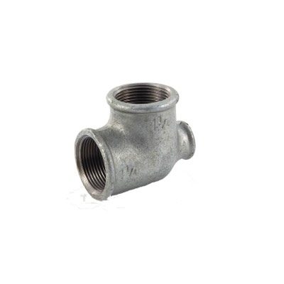 GALVANISED MALLEABLE IRON REDUCING TEE