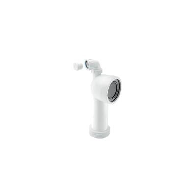 McALPINE 90° BEND ADJUSTABLE LENGTH RIGID WC CONNECTOR WITH VENT BOSS WC-CON8V