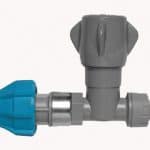 POLYPLUMB MDPE STOPCOCK - 20mm MDPE x 15mm