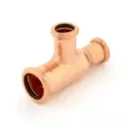 Pegler XPress Press-Fit Copper One End and Branch Reduced Tee 15mm to 54mm - 22 x 15 x 15mm