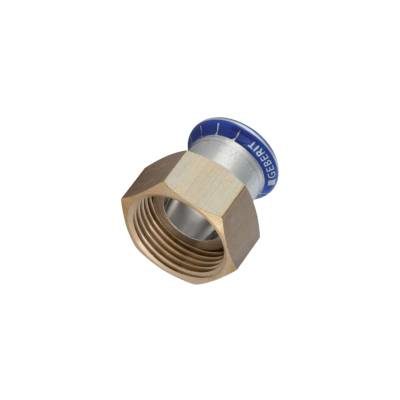GEBERIT MAPRESS STAINLESS STEEL ADAPTOR WITH UNION NUT