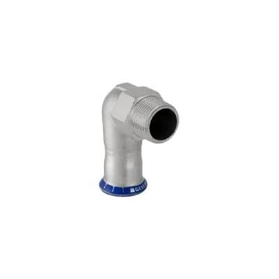 GEBERIT MAPRESS STAINLESS STEEL ELBOW ADAPTOR 90 DEG MALE THREAD