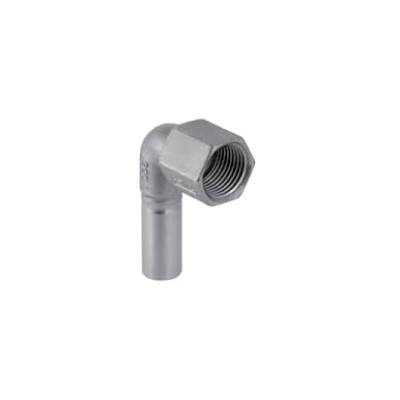 GEBERIT MAPRESS STAINLESS STEEL ELBOW ADAPTOR FEMALE THREADPLAIN THREAD