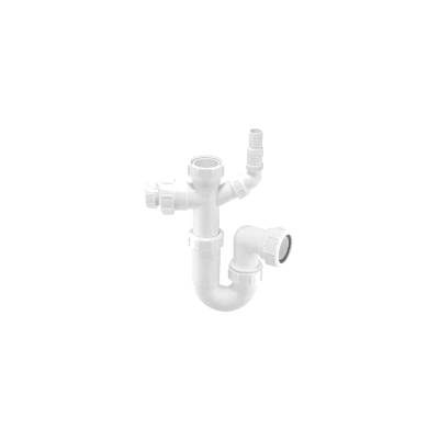 McALPINE TUBULAR SWIVEL SINK TRAP WITH WM AND 1923mm PIPE CONNECTION
