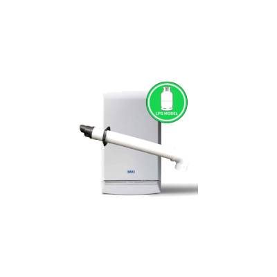 Baxi Duo-Tec 28 (ErP) LPG Combi Boiler, Horizontal Flue and Clock