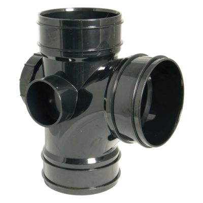 FLOPLAST SOLVENT SOIL 92.5° TRIPLE SOCKET ACCESS BRANCH - SS191