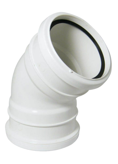 FLOPLAST RING SEAL 135 DEG BEND DOUBLE SOCKET - SP563