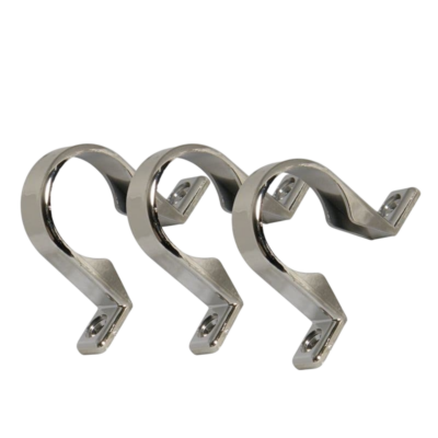 FLOPLAST CHROME PIPE CLIPS 3 PACK – CW34