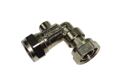 ISOLATION ANGLED SERVICE VALVE CHROME