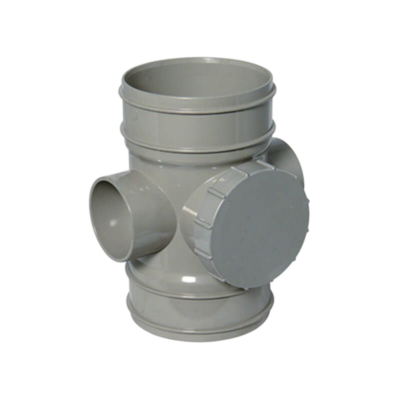 FLOPLAST SOLVENT SOIL DOUBLE SOCKET ACCESS PIPE - SS275