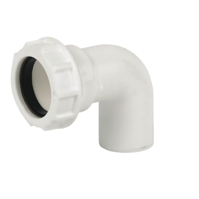 FLOPLAST WHITE COMPRESSION 90° CONVERSION ELBOW – WC27