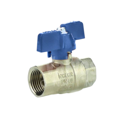 BLUE BUTTERFLY HANDLE VALVE