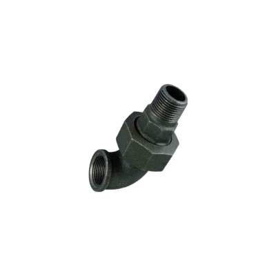 BLACK MALLEABLE IRON ELBOW UNION M X F