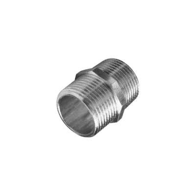 BRASS HEXAGONAL NIPPLE CHROME PLATED