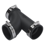 Flexible Rubber Tee 1 1/2 inch to 4 inch - 1-1-2