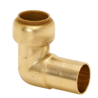 BRASS PUSH-FIT STREET ELBOW