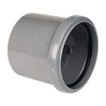 FloPlast Ring Seal Single Coupler – SP124 110mm - 110mm - Black