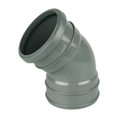 FloPlast Offset 135° Bend Ring Seal Top/Solvent Bottom SS440, Plumb Parts Glasgow