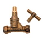 Stopcock Lockshield DZR Compression x Compression 20mm to 32mm - 15X20mm