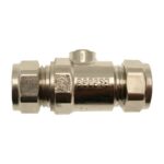 Full Bore Isolating Valve Compression x Compression 15mm to 22mm - 15mm