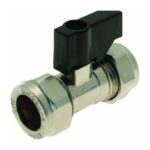 Isolating Valve Compression x Compression with Lever 15mm to 22mm - 15mm