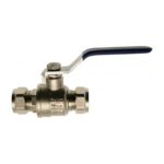 Blue Lever Ball Valve Compression 15mm to 54mm - 15mm