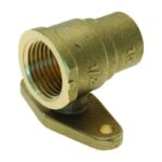 End Feed Straight Wallplate Adaptor 15mm - 15mm x 1/2