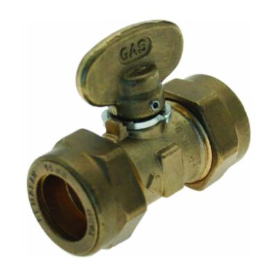 Compression ISO Gas Cock, Plumb Parts Glasgow