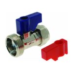 Straight Washing Machine Valve 15mm X 3/4