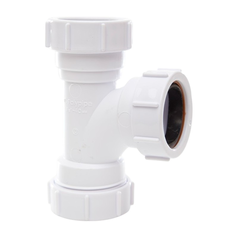 FloPlast Universal Compression Tee WC23 FloPlast Universal Compression Tee WC23, Plumb Parts Glasgow
