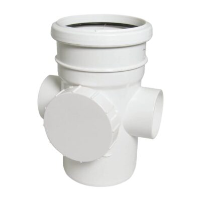 FloPlast Ring Seal Access Pipe Socket/Solvent Socket SP275, Plumb Parts Glasgow
