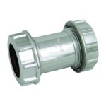 FloPlast Universal Compression Chrome Style Coupling – CW08 40mm - 40mm