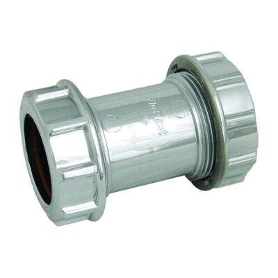 FloPlast Universal Compression Chrome Style Coupling CW08, Plumb Parts Glasgow