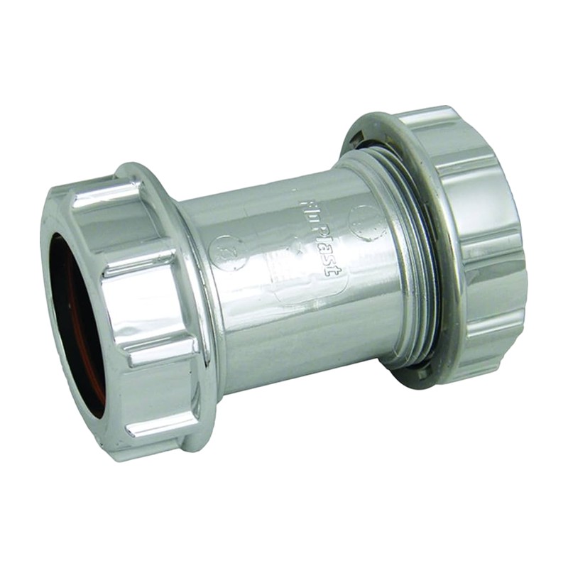 FloPlast Universal Compression Chrome Style Coupling CW08 FloPlast Universal Compression Chrome Style Coupling CW08, Plumb Parts Glasgow