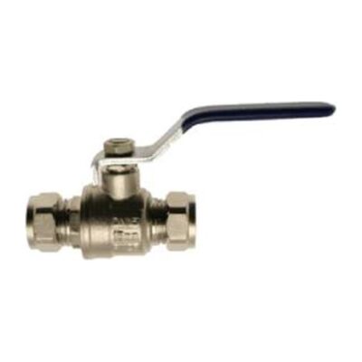 Blue Lever Ball Valve Compression, Plumb Parts Glasgow