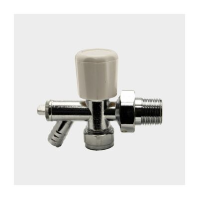 Lockshield Valve with Drain Off 15mm, Plumb Parts Glasgow