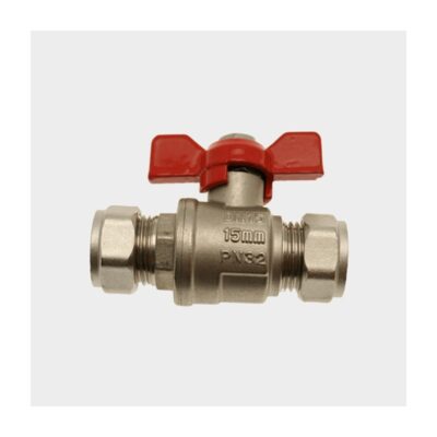 Red Butterfly Handle Valve, Plumb Parts Glasgow