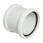 FloPlast Ring Seal Double Coupler - SP105 110mm - 110mm - Black