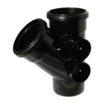FloPlast Ring Seal 135 Deg Branch – SP210 110mm - 110mm - Black