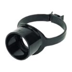 FloPlast Solvent Soil Strap Boss - SS319 110mm - 110mm - Olive Grey