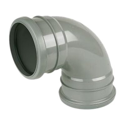 FloPlast Ring Seal 92.5 Degree Bend Double Socket SP561, Plumb Parts Glasgow